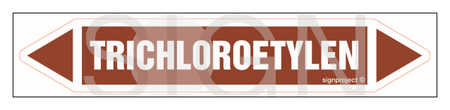 JF458 TRICHLOROETHYLENE - sheet of 5 stickers