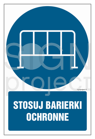 GL040 Stosuj barierki ochronne - opakowanie 10 sztuk