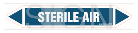 JF437 STERILE AIR - sheet of 2 stickers