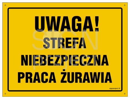 OA053 Uwaga! Strefa niebezpieczna - praca żurawia