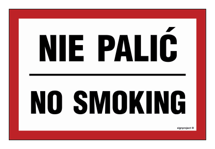 ND018 No smoking / No smoking