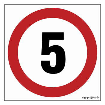 SA003 Speed limit 5