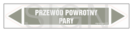 JF369 PRZEWÓD POWROTNY PARY - arkusz 5 naklejek