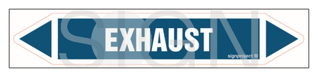 JF149 Exhaust - sheet of 5 stickers