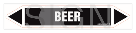 JF035 Beer - sheet of 5 stickers