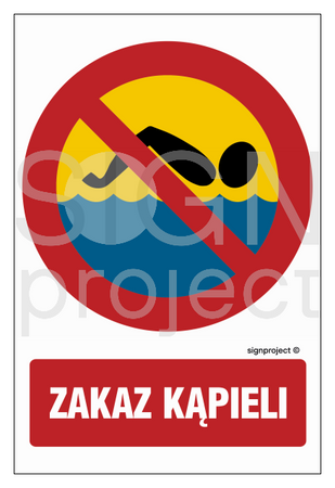 OE018 Zakaz kąpieli