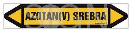 JF033 AZOTAN(V) SREBRA - arkusz 2 naklejek