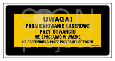 KB007 Uwaga niewidzialne promieniowanie laserowe