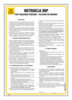 IAB08 Instrukcja BHP przy obsłudze frezarki - felcarki do drewna