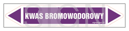 JF241 KWAS BROMOWODOROWY - arkusz 5 naklejek