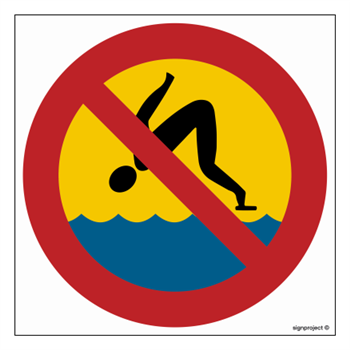 OE017 No jumping into the water