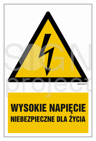 HA004 Wysokie napięcie niebezpieczne dla życia