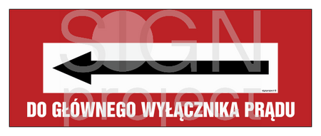 BC130 Do głównego wyłącznika prądu