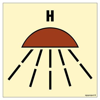 FE109 Space protected by halon equivalent fire extinguishing system