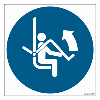 GJ034 Open chairlift protection - sheet of 9 stickers