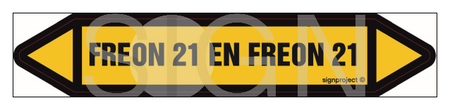JF169 FREON 21 EN FREON 21 - arkusz 5 naklejek