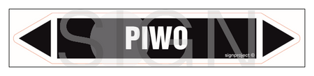 JF328 PIWO - arkusz 5 naklejek