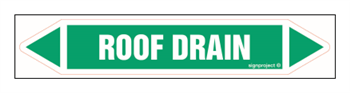 JF403 ROOF DRAIN - sheet of 2 stickers