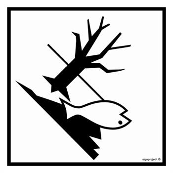 MB032 Dangerous for the environment - sheet of 48 stickers