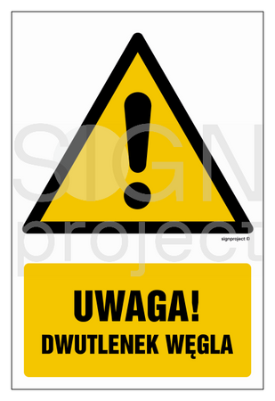GF076 Attention! Carbon dioxide - pack of 10