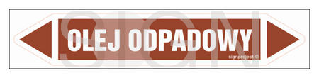 JF295 OLEJ ODPADOWY - arkusz 4 naklejek