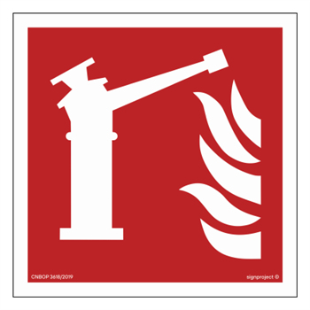 BF015 Fire cannon - sheet of 12 stickers