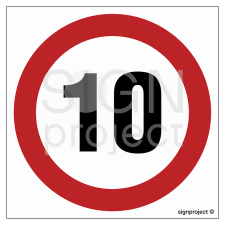 SA029 Speed limit 10