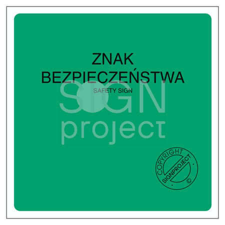 AC501 Znak bezpieczeństwa