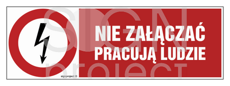 HD002 Nie załączać pracują ludzie
