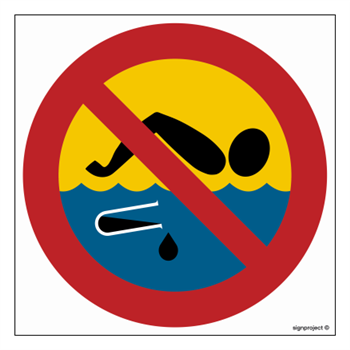 OE016 Absolute ban on bathing - heavily contaminated water