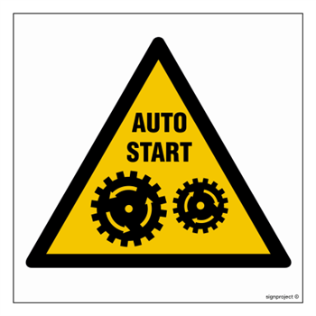 GE006 Runs automatically - sheet of 12 stickers