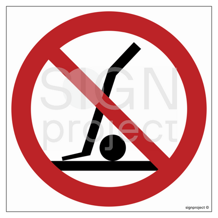 GB020 Lifting prohibited - sheet of 12 stickers