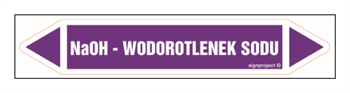 JF284 NaOH - WODOROTLENEK SODU - arkusz 2 naklejek