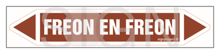 JF166 FREON EN FREON - sheet of 2 stickers