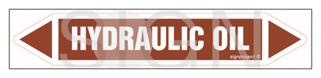 JF213 HYDRAULIC OIL - sheet of 2 stickers