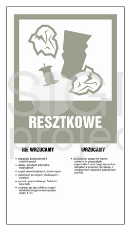 OD203 Instrukcja segregacji odpadów - RESZTKOWE