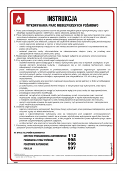 DB009 Instructions for performing fire hazardous work