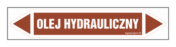 JF292 OLEJ HYDRAULICZNY - arkusz 4 naklejek