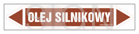 JF297 OLEJ SILNIKOWY - arkusz 5 naklejek