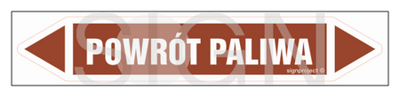 JF349 POWRÓT PALIWA - arkusz 16 naklejek