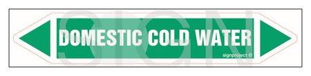 JF126 Domestic cold water - sheet of 5 stickers