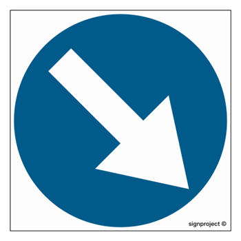 SA032 Driving order on the right side of the sign