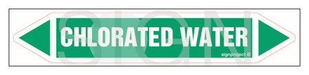 JF067 Chlorated water - sheet of 5 stickers