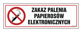 NC090 Zakaz palenia papierosów elektronicznych