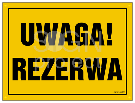 OA087 Uwaga! Rezerwa