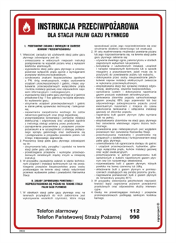 DB032 Instrukcja ppoż. dla stacji paliw gazu płynnego