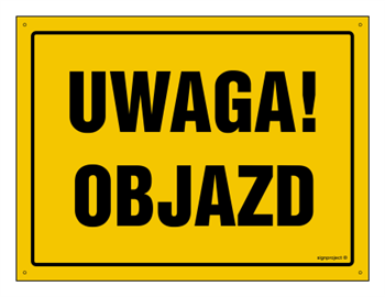 OA002 Uwaga! Objazd