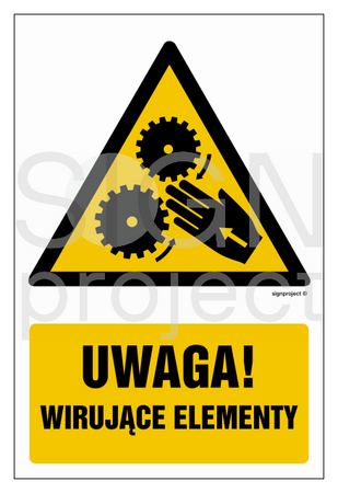 GF038 Uwaga wirujące elementy