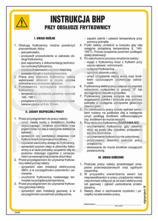 IAG30 Health and safety instructions for using the deep fryer