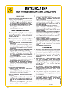 IAE14 Occupational health and safety instructions when using battery charging